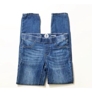SO Medium Wash Pull On Skinny Jeans Girls Size 14